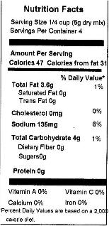 HomestylecreamygravyNutritionpic